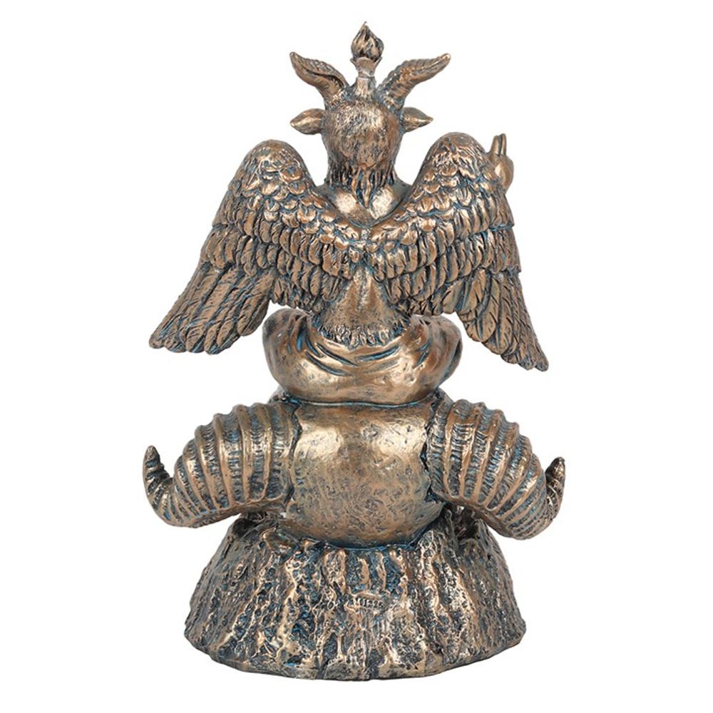 Gold Baphomet LED Backflow Incense Burner